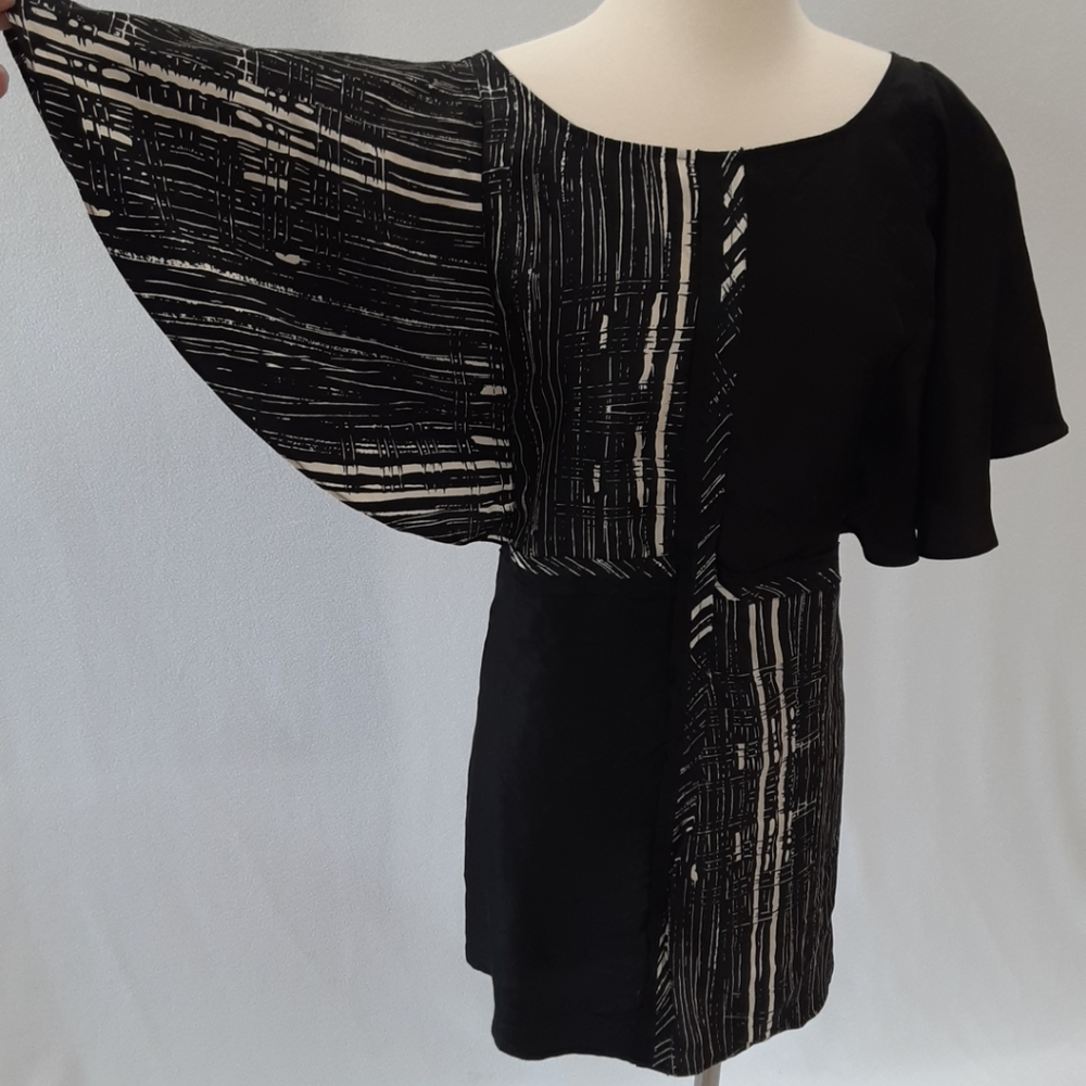 HOST Pick 🎉🎵frock! tracy reese silk color block dress batwing kimono NWOT Med
